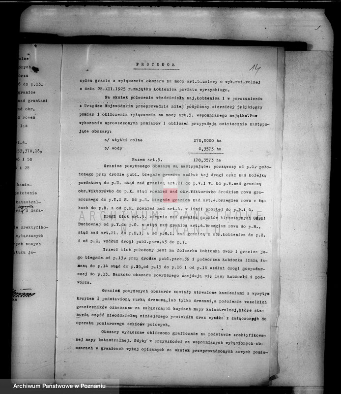 Obraz 18 z jednostki "Rejestr wyłączeń z art. 4 i 5 ustawy o wykonaniu reformy rolnej"