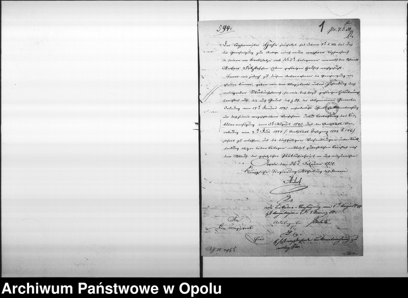 Obraz 5 z jednostki "Acta des Magistrats zu Oppeln betreffend die Prüfung der Anlage eines neuen massiven Töpfernhauses in der Besitzung No 3 b am Karlsplatze de anno 1850"
