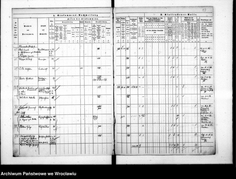 image.from.unit.number "Klassensteuerrolle nebst Eikommens - Nachweisung"