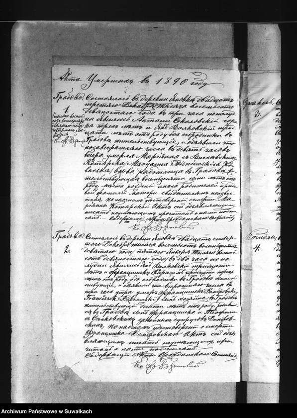 image.from.unit.number "Akta zgonów wyznania rzymsko-katolickiego parafii w Janówce z lat 1890-1895"