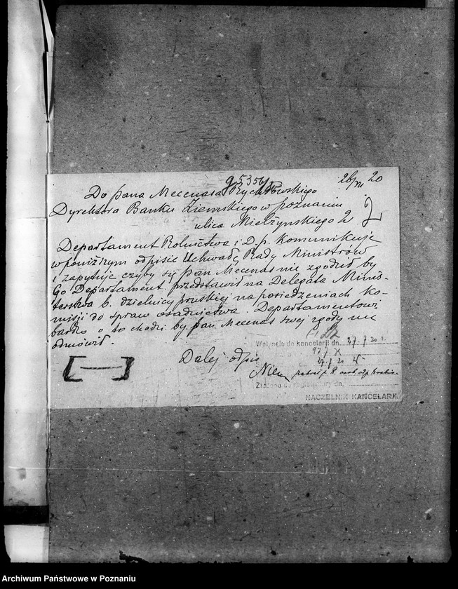 image.from.unit.number "Sprawy agrarnej reformy Urząd Osadniczy Komisja dla Osadnictwa"