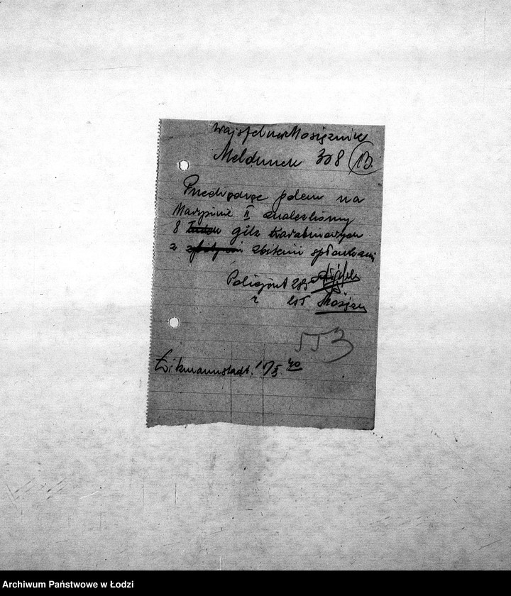 Obraz 16 z jednostki "[Sprawy karne: zeznania, meldunki, oskarżenia]"