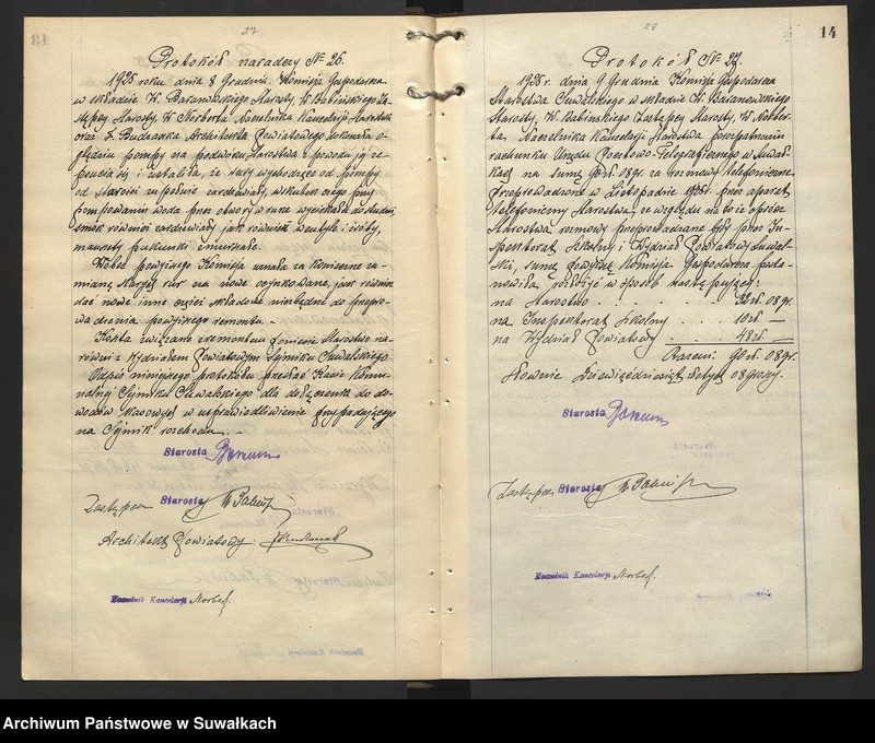 image.from.unit.number "Księga protokołów Komisji Gospodarczej Starostwa"