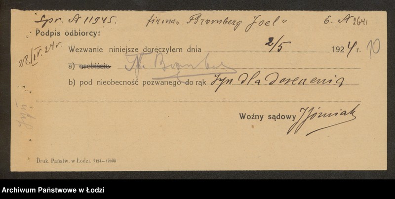 Obraz 12 z jednostki "Joel Bromberg – sprzedaż konferkcji męskiej i damskiej"