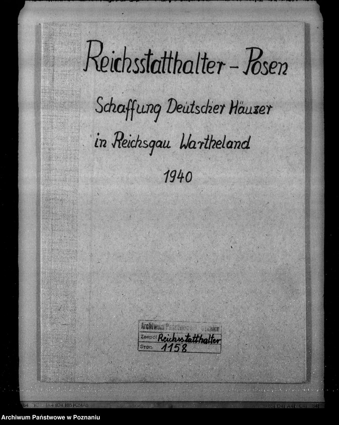 Obraz 4 z jednostki "Schaffung Deutscher Häuser im Reichsgau Wartheland"