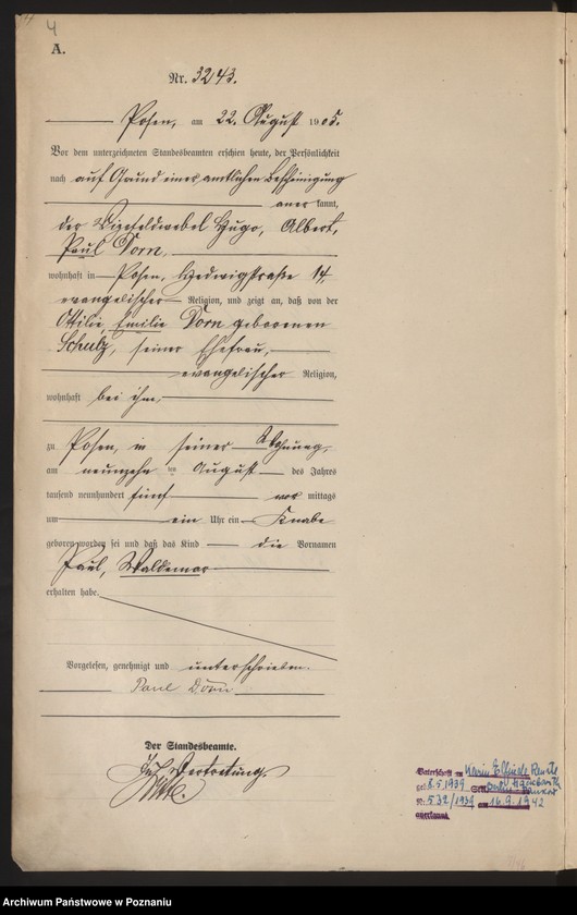 Obraz 6 z jednostki "Księga miejscowa urodzeń tom VII"