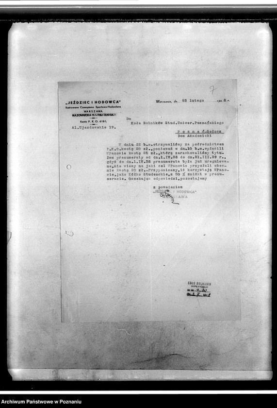 Obraz 11 z jednostki "Korespondencja Koła"