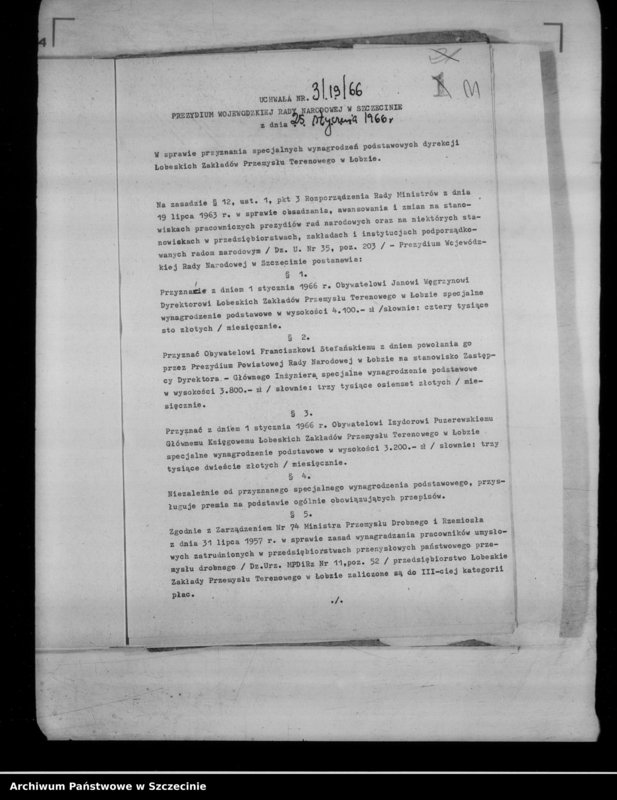 image.from.unit.number "Protokół posiedzenia Prezydium Wojewódzkiej Rady Narodowej nr 3, miesiąc styczeń"