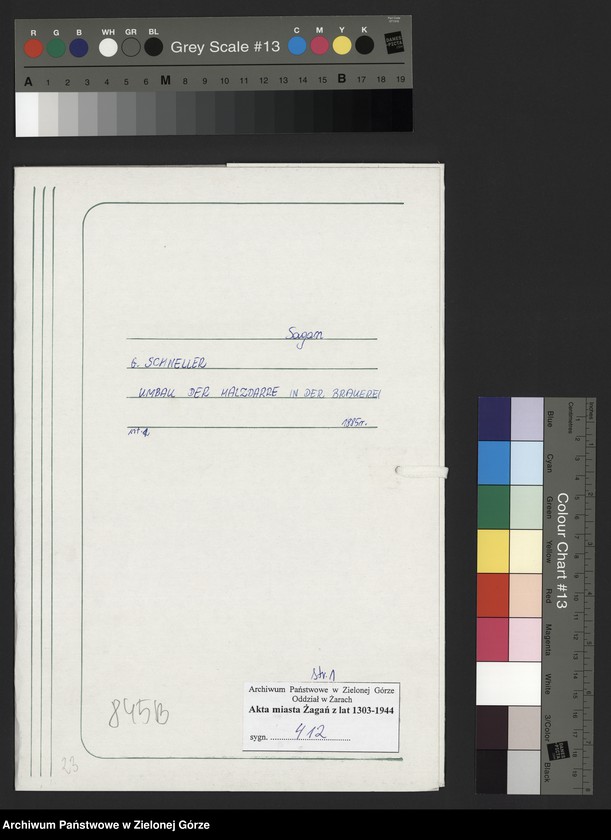 Obraz 2 z jednostki "Bahnhofstrasse 60. Bergschlösschen - Brauerei A.G. Umbau der Malzdarre in der Brauerei. H. Schneller."