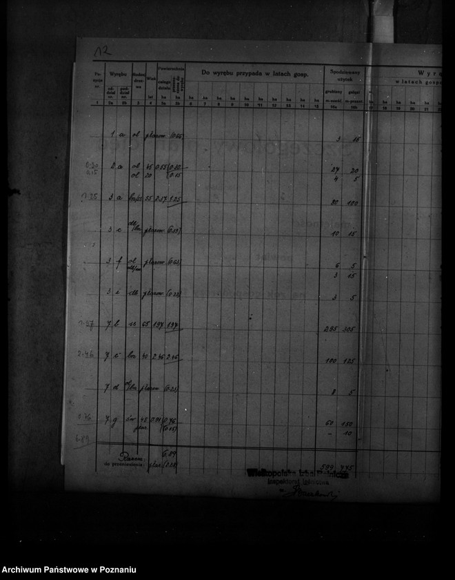 Obraz 16 z jednostki "Plan urządzenia gospodarstwa leśnego dla lasu majętności Sobota powiat poznański 1936-1946"
