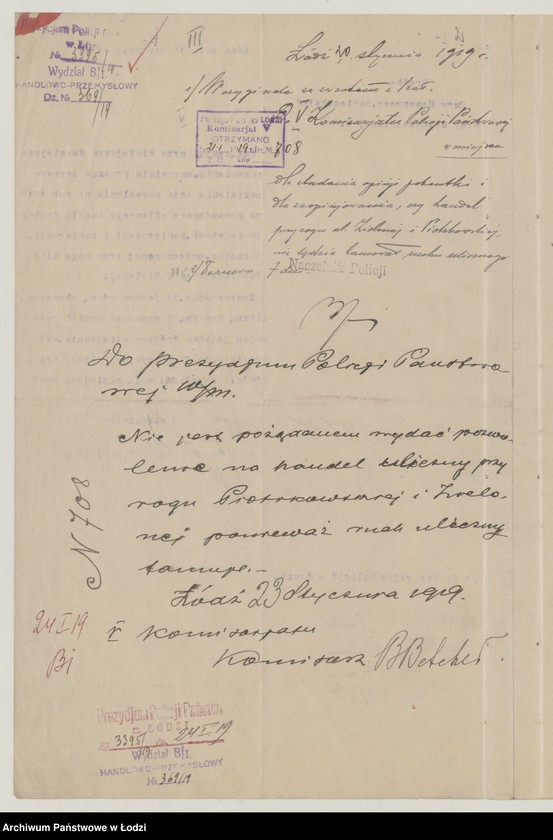 Obraz 4 z jednostki "Podania o zezwolenia na handel uliczny… "