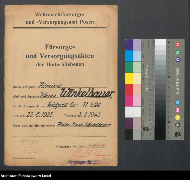 Obraz 2 z jednostki "Pionier Winkelbauer Johann"