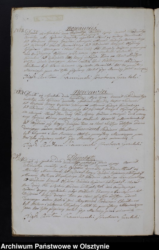 image.from.unit.number "Duplikat Aktów Urodzenia, Zaślubień, Zeńścia na Rok 1844 z Parafii Grzebskiej"