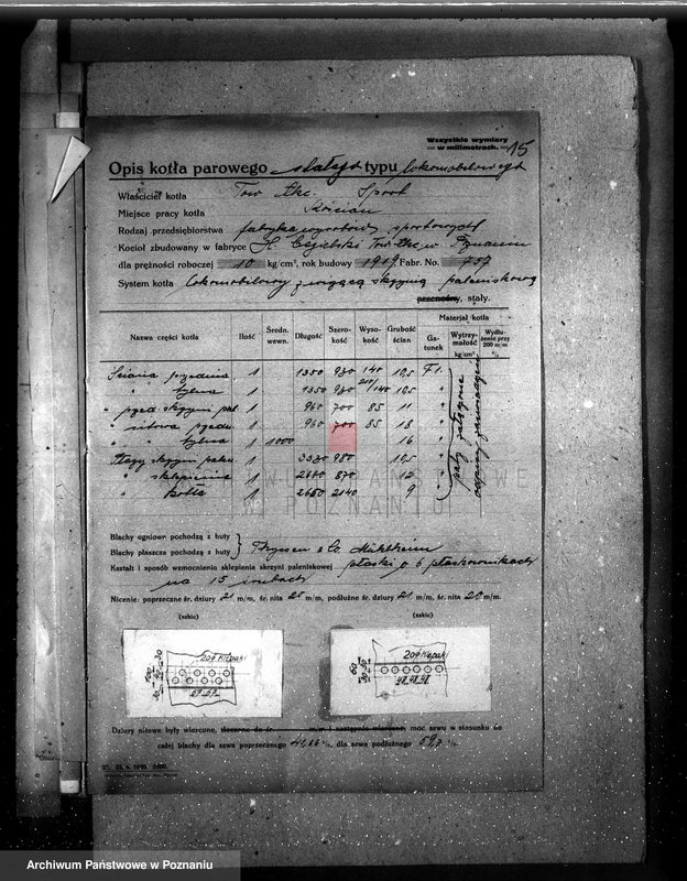 Obraz 20 z jednostki "Towarzystwo Akcyjne "Sport" w Kościanie Fabryka przyborów sportowych w Kościanie nr woj. kotła 1923"