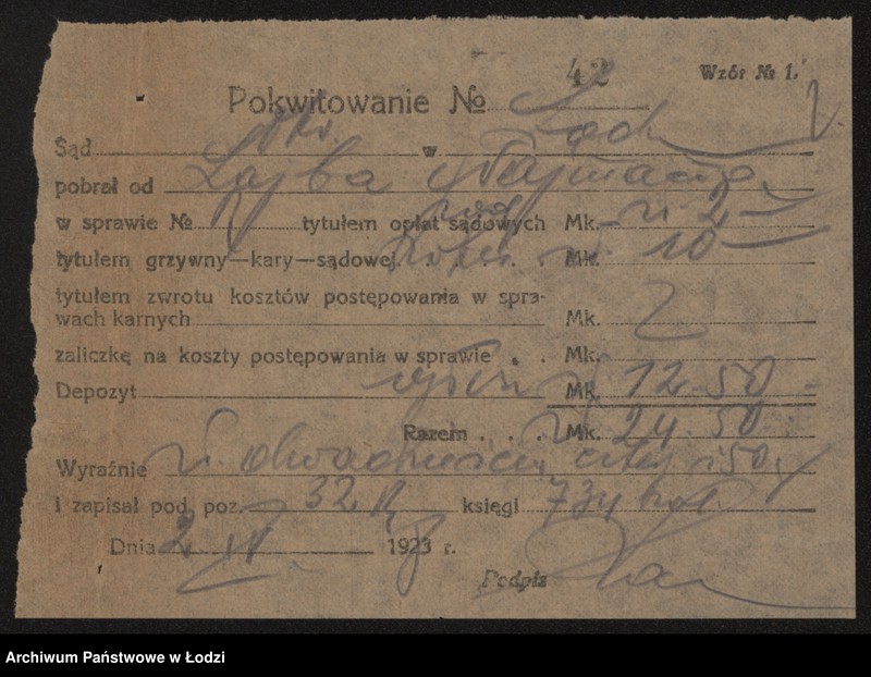 Obraz 4 z jednostki "Lajb Neuman – sprzedaż towarów łokciowych galanterji i kapeluszy"