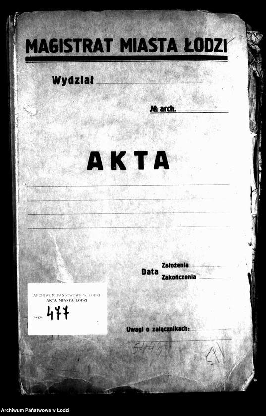 Obraz 4 z jednostki "Akta tyczące się budowy domów przez tkaczy"