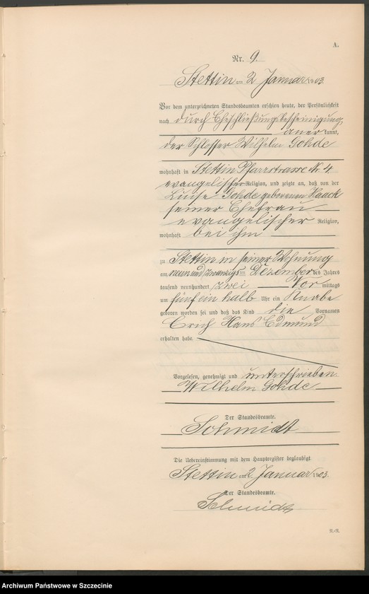 image.from.unit.number "Geburts-Register (Neben-Register) Band I"