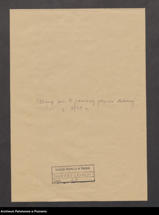 Obraz 2 z jednostki "Obligacje serii III premiowej pożyczki dolarowej wartości 5 dolarów, wraz z sześcioma kuponami"