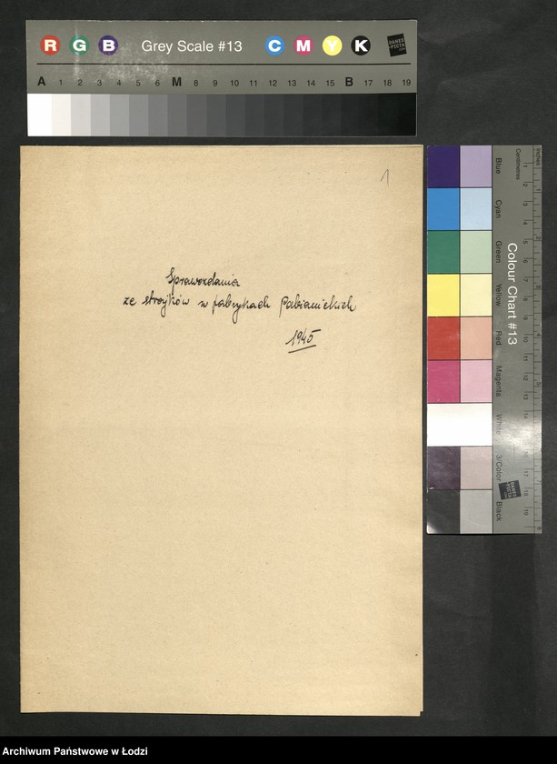 Obraz 2 z jednostki "Materiały dotyczące strajków w fabrykach Pabianic, Końskich [i Łodzi]"