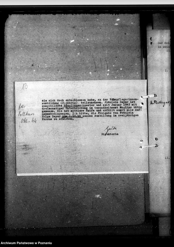 Obraz 17 z jednostki "III. Vollehrgang zur Ausbildung von Volkspflegerinnen - Beginn 17.10.1944"