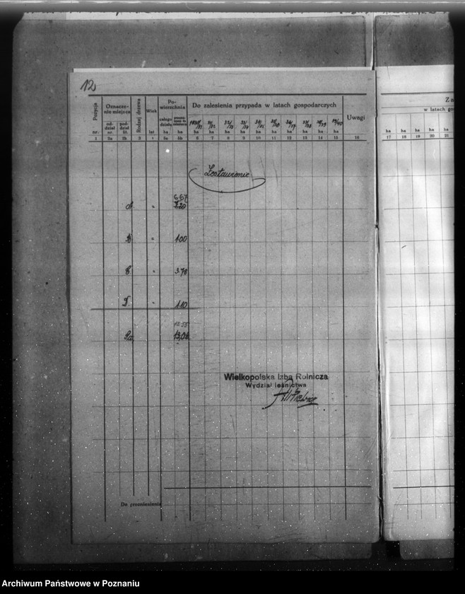 Obraz 16 z jednostki "Majątek Cieśle powiat grodziski /Nadzór nad gospodarką leśną/"