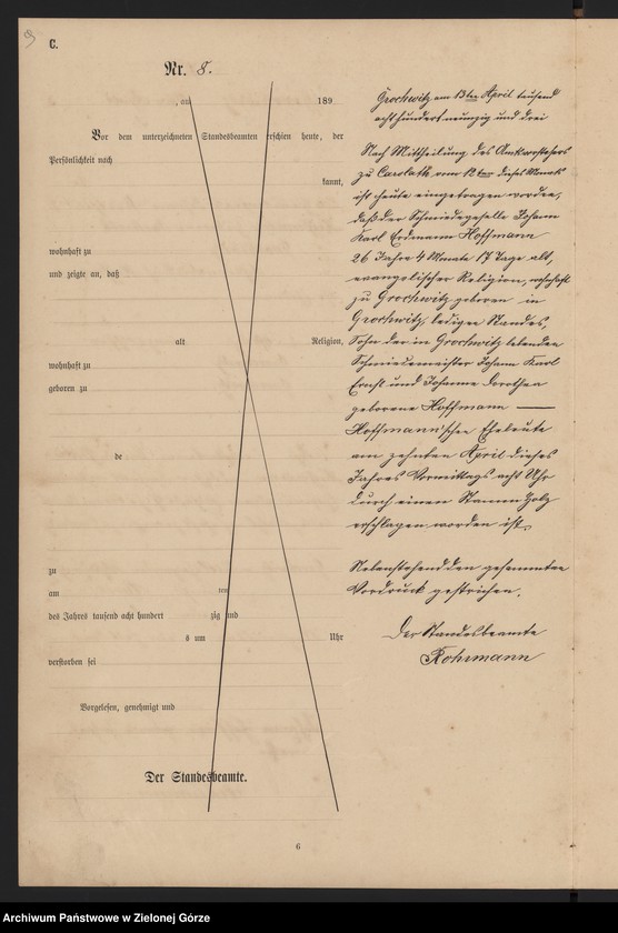 Obraz 11 z jednostki "Sterbe-Haupt-Register"