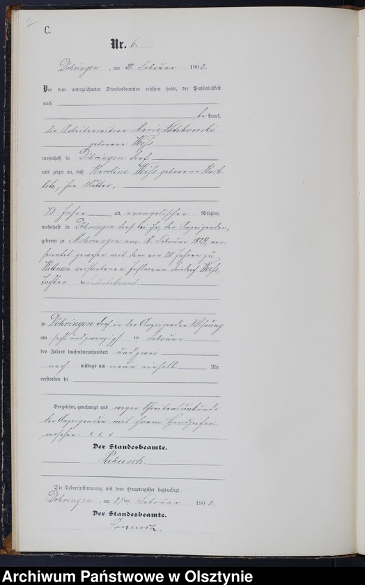 image.from.unit.number "Sterbe-Neben-Register Nr 1 - 46"