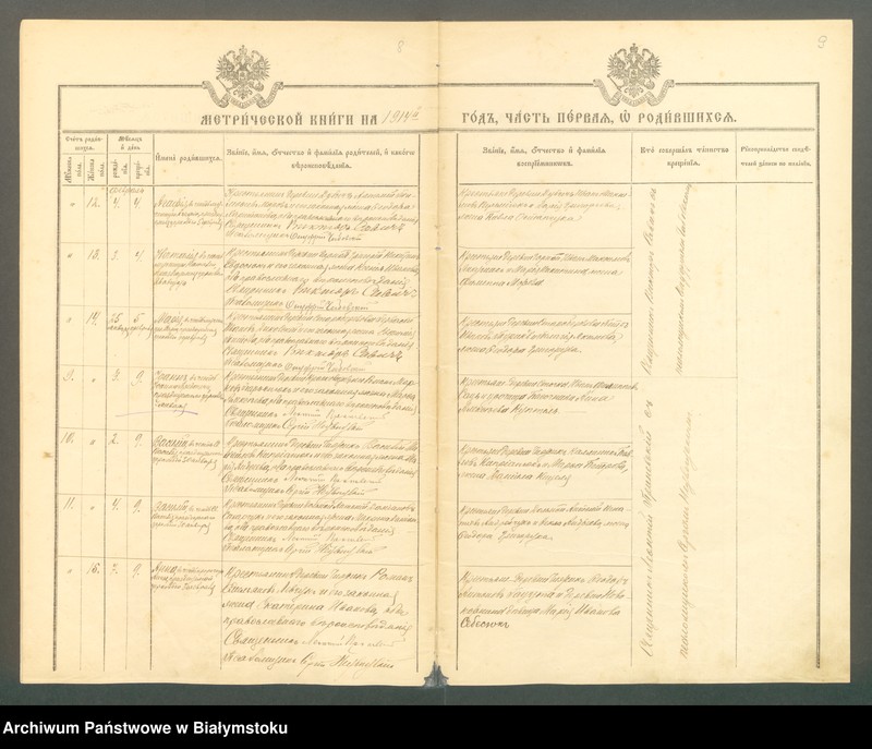 Obraz 7 z jednostki "[Akta urodzeń, małżeństw i zgonów za lata 1914-1915]"