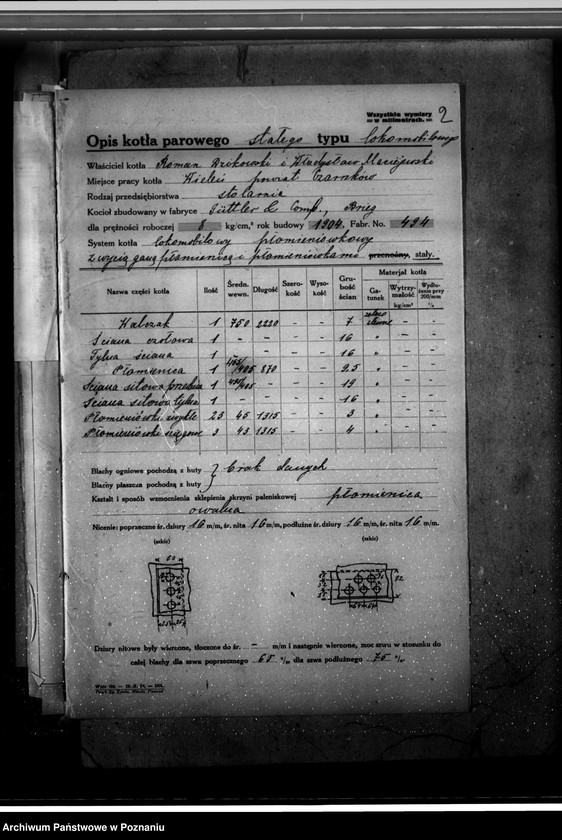 Obraz 7 z jednostki "Stolarnia w Wieleniu pow. czarnkowski, R. Dzikowski i W. Maciejewski nr woj. 5841"