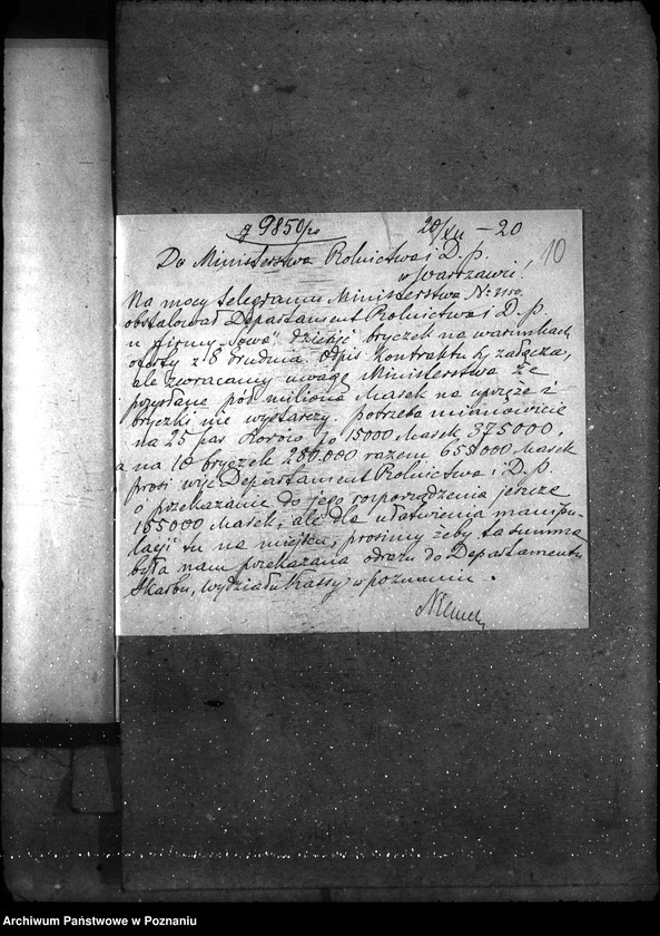 Obraz 14 z jednostki "Sprawy gospodarcze-ogólne Obstalunki na polecenia z Warszawy"