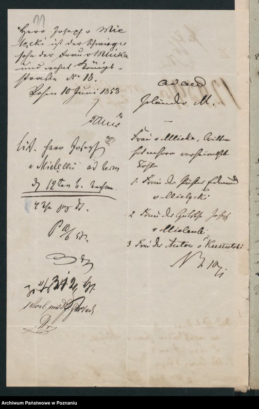 Obraz 16 z jednostki "A. betr. Familie von Koszutski"