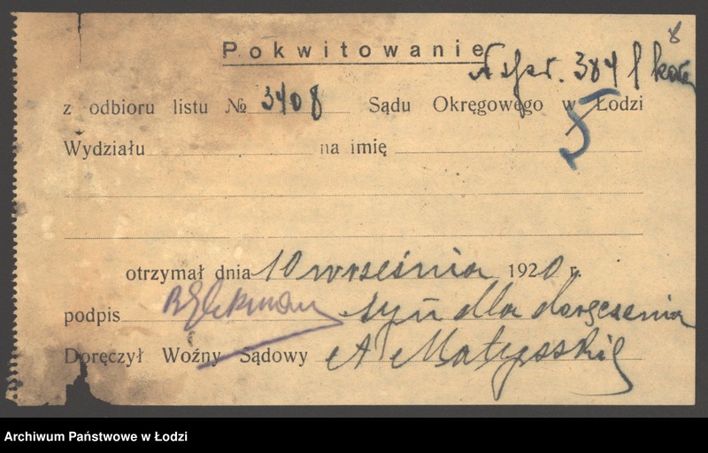 Obraz 10 z jednostki "Mendel Gliksman- sprzedaż pończoch"