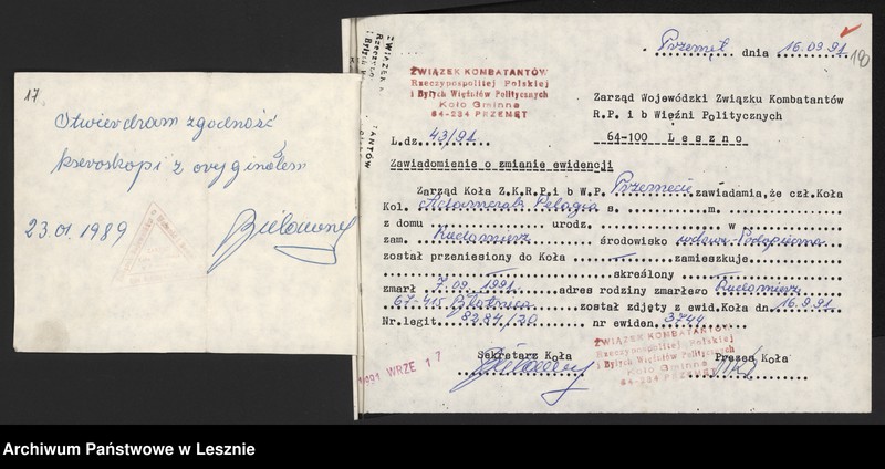 image.from.unit.number "Adamczak Wincenty, Adamczak Pelagia - Powstanie Wielkopolskie 1919 "