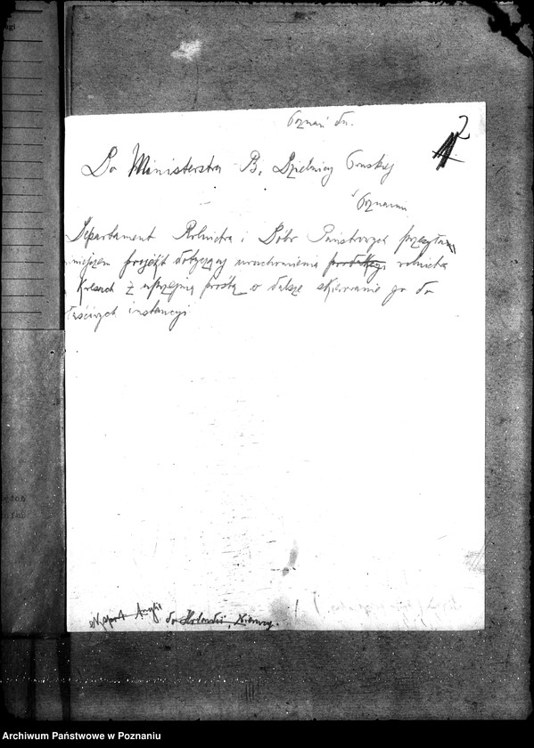 Obraz 6 z jednostki "Sprawy szczegółowo-administracyjne Aprowizacja rolnictwa uruchomienie na Kresach Wschodnich"