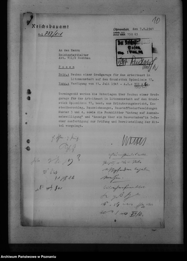 Obraz 15 z jednostki "Unterbringung der Arbeitsämter"