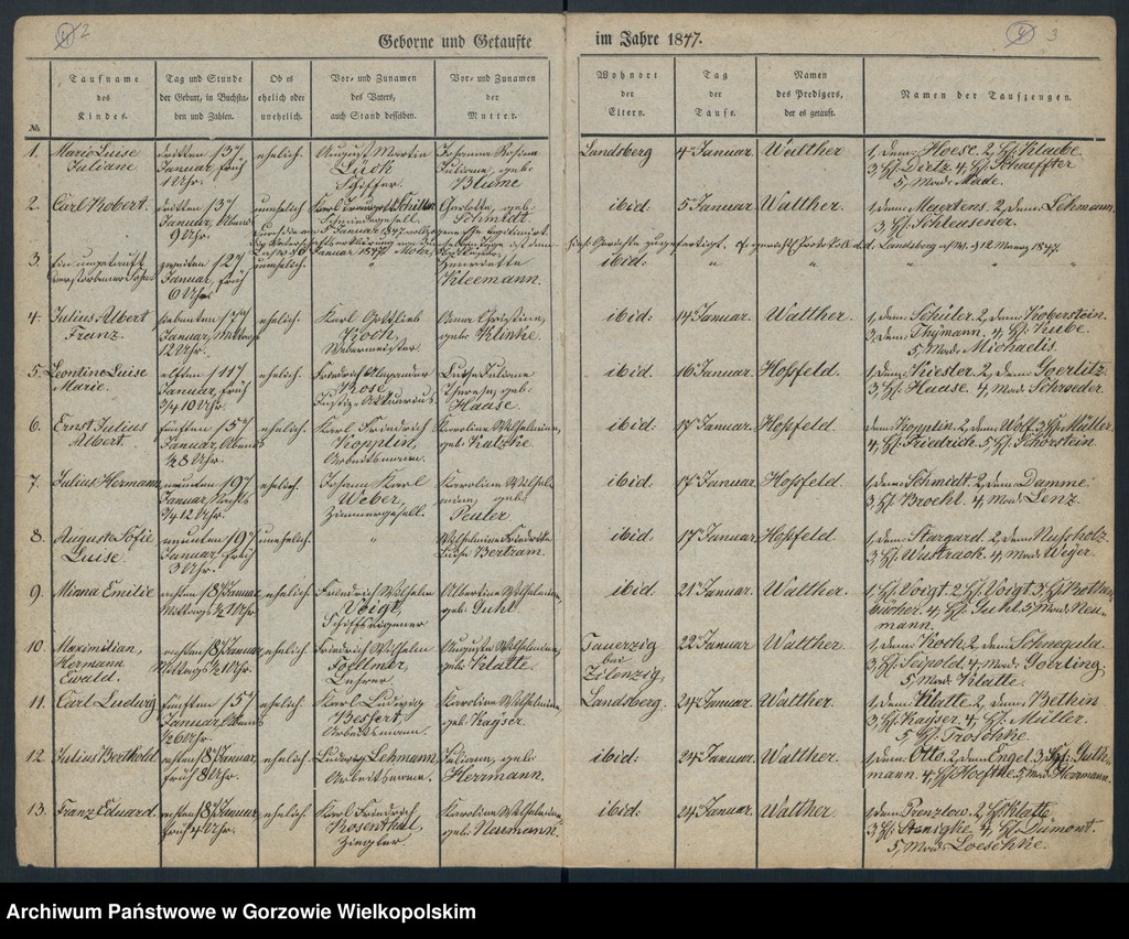 image.from.unit.number "Duplikate der Hauptkirche zu Landsberg an der Warthe (Zawiera księgę chrztów Kościoła Mariackiego (Hauptkirche) z 1848 r. i księgę zgonów Konkordienkirche z 1847 r.)"