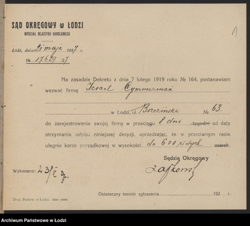 Obraz 3 z jednostki "Izrael Cymmerman- drobna sprzedaż mięsa"