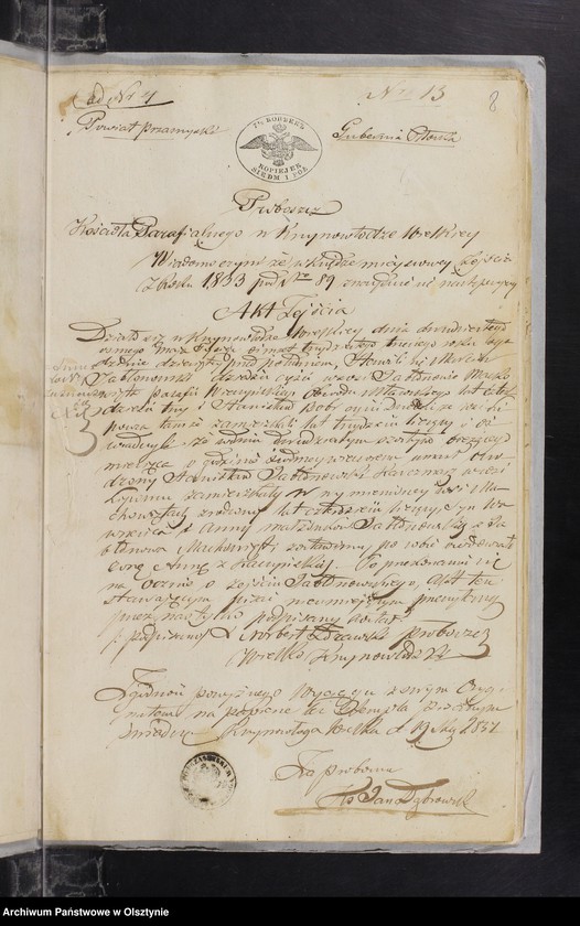 image.from.unit.number "Annexa z parafii Janowiec w roku 1851"