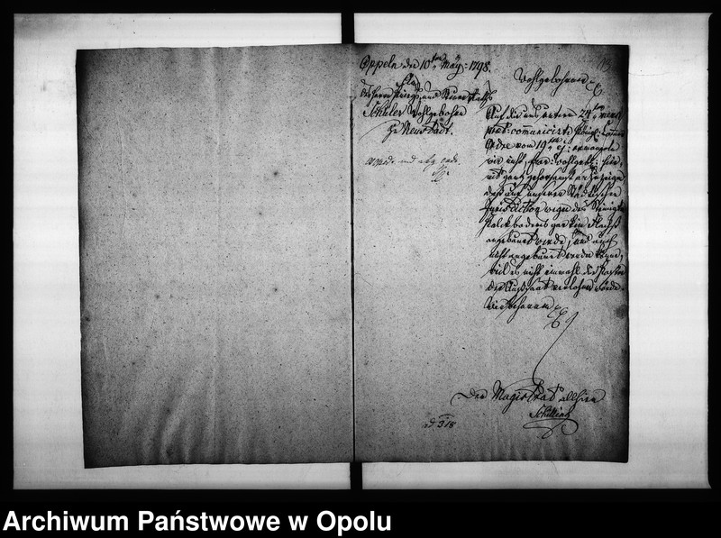 Obraz 16 z jednostki "Acta des Magistrats zu Oppeln von Flachs Anbau und der darüber zu erstattende jährlichen Eingaben"