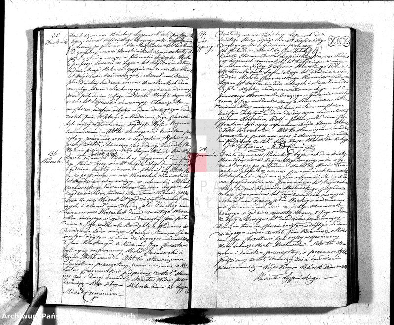 image.from.unit.number "Księga Duplikatu zawierająca w sobie akta Urodzonych, Zaślubionych i Umarłych z Roku 1832 Parafij Leypuńskiey"