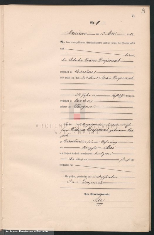 Obraz 12 z jednostki "Sterbe-Haupt-Register"