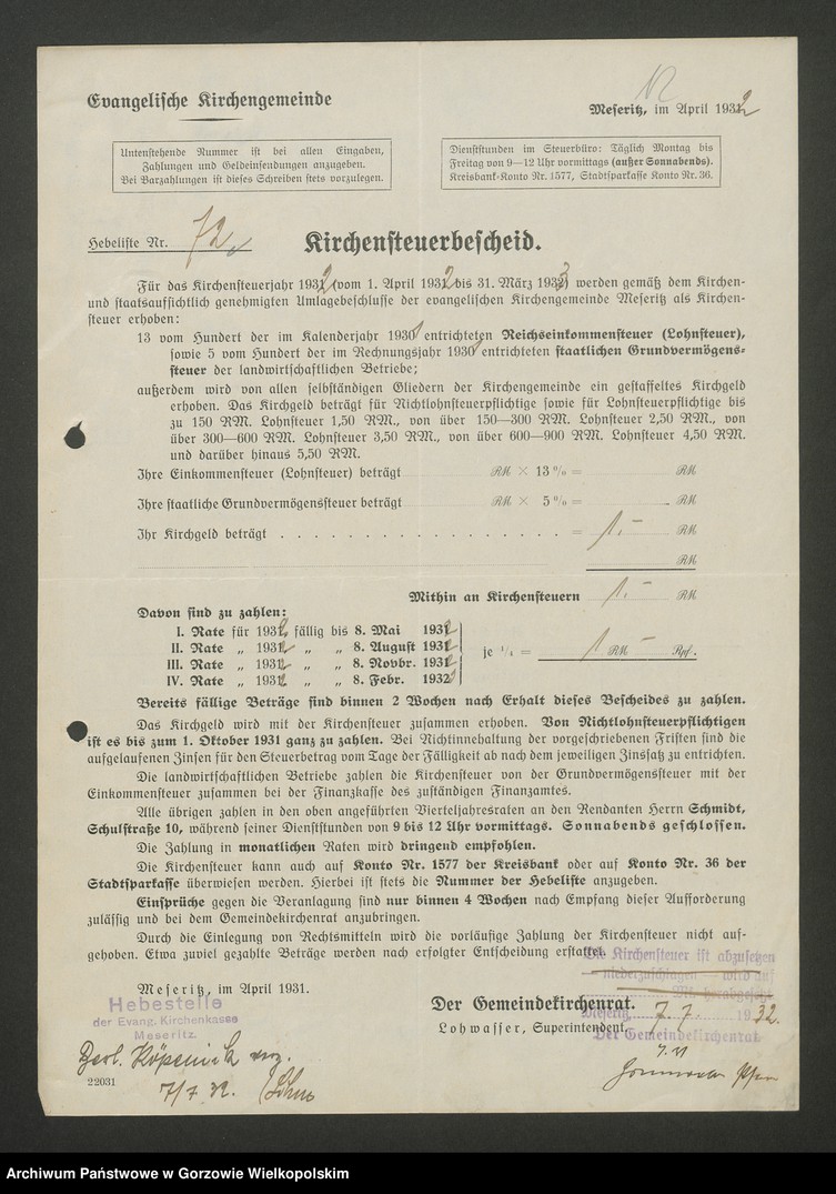 image.from.unit.number "Veränderungen in der Kirchensteuer- Hebeliste"