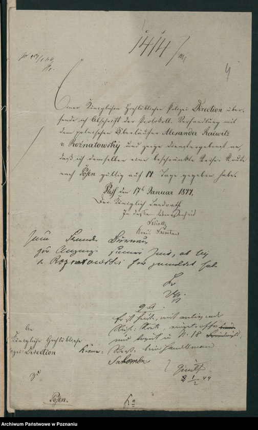 Obraz 7 z jednostki "A. betr. Josef Rowiński, Alexander Raiwitz Rożnatowski, Jesidorius von Rożnowski"