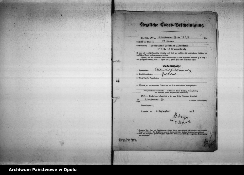 Obraz 6 z jednostki "Kriegssterbefälle 1939"