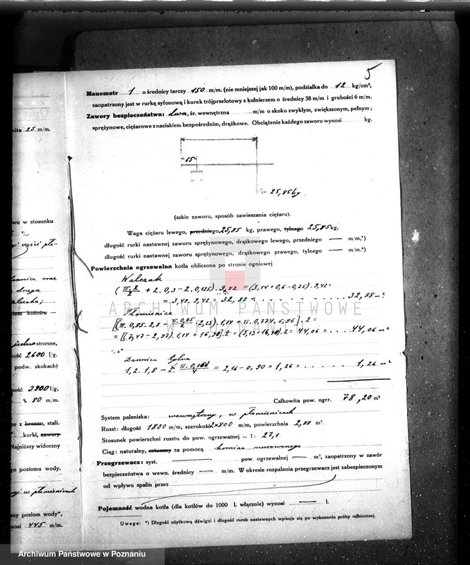 Obraz 9 z jednostki "Gorzelnia rolnicza maj. Lwówek, własność St. Łąskiego nr woj. kotła 6244"