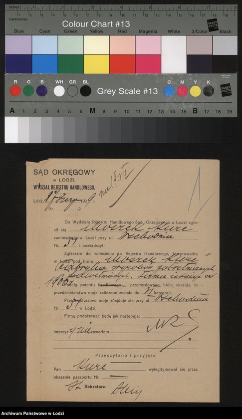 Obraz 3 z jednostki "Moszek Kurc – fabryka wyrobów półwełnianych i bawełnianych"