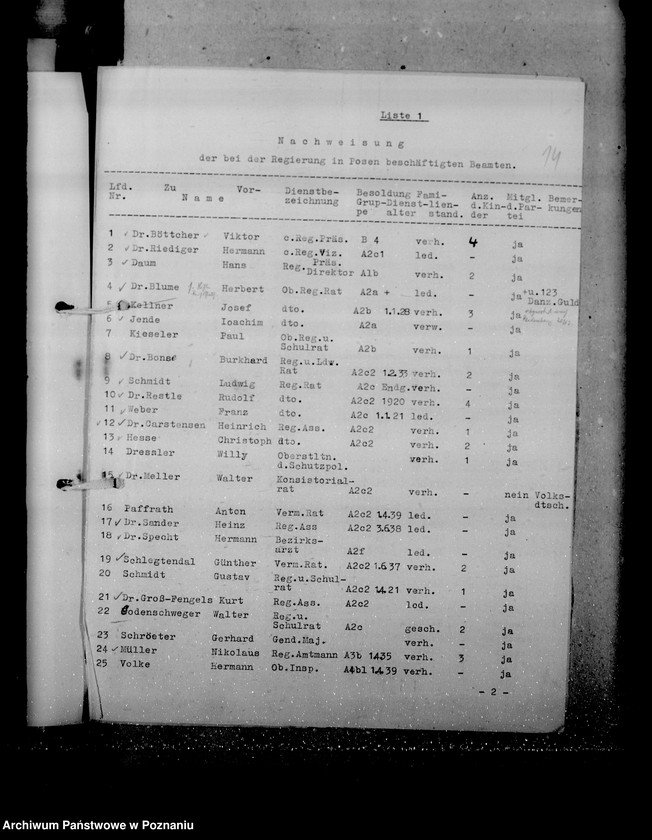 Obraz 19 z jednostki "Personalnachweisungen der Regierungen"