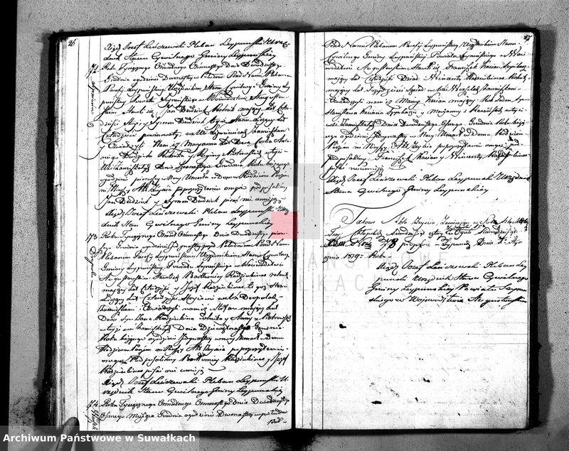 Obraz 16 z jednostki "Księga Aktów Zeyscia Gminy Leypuńskiej od 1-o Stycznia 1818 Roku"