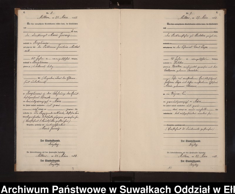 image.from.unit.number "Sterbe-Neben-Register des Preussischen Standes-Amtes Stasswinnen Kreis Lötzen"
