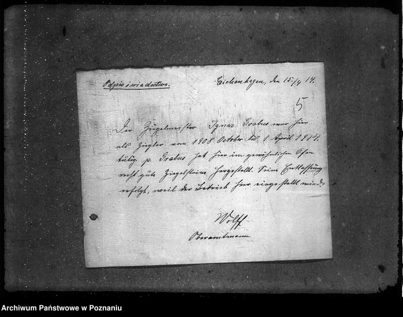 Obraz 9 z jednostki "Naczelna Rada Ludowa w Poznaniu wnioski na posadę do cegielni"